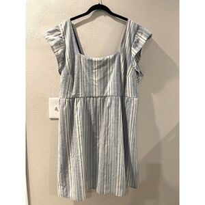 TRUE CRA WOMENS CASUAL SUMMER NAUTICAL SLEEVELESS BLOUSE SIZE 3X BLUE WHITE